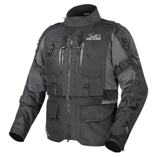 LS2 Breakout Man Jacket Black Smoke (CE Class AA Certified)