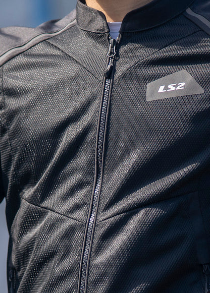 LS2 Breeze Jacket CE Class A Certified Jacket (Black)