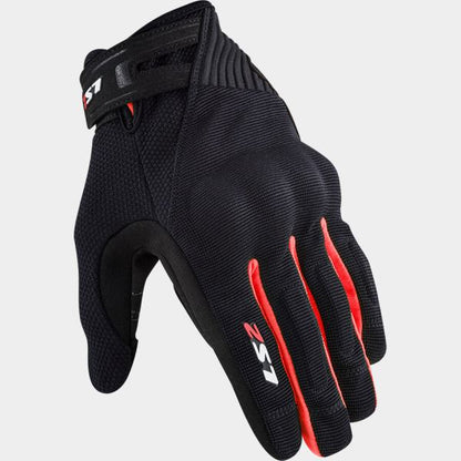 LS2 Dart 2 Evo Man Gloves Black Red
