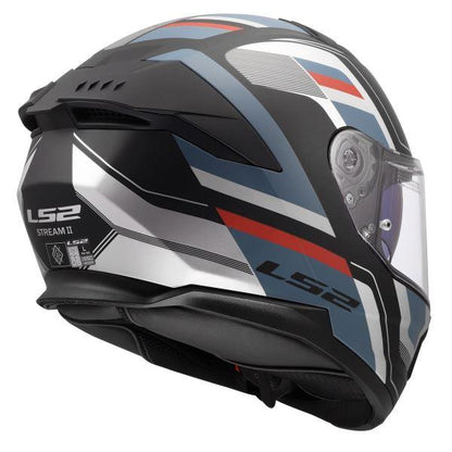 LS2 FF320 Stream II Vintage Matt Black Petrol-06