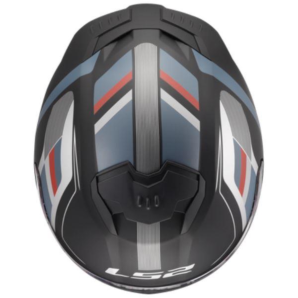 LS2 FF320 Stream II Vintage Matt Black Petrol-06