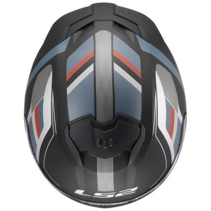 LS2 FF320 Stream II Vintage Matt Black Petrol-06