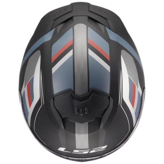 LS2 FF320 Stream II Vintage Matt Black Petrol-06