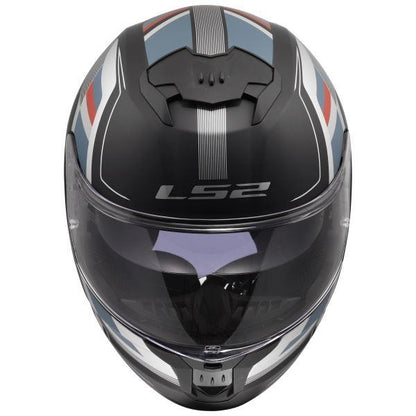 LS2 FF320 Stream II Vintage Matt Black Petrol-06