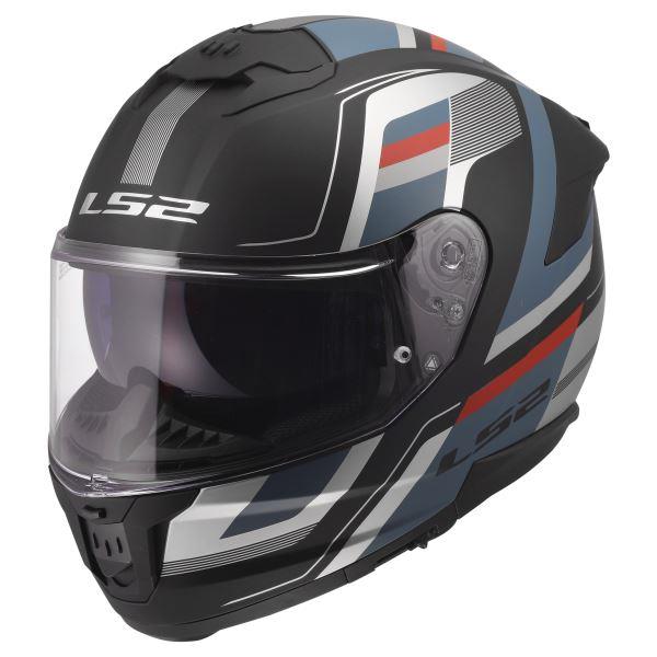 LS2 FF320 Stream II Vintage Matt Black Petrol-06