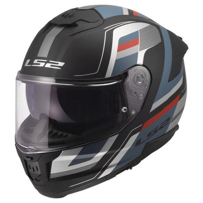 LS2 FF320 Stream II Vintage Matt Black Petrol-06
