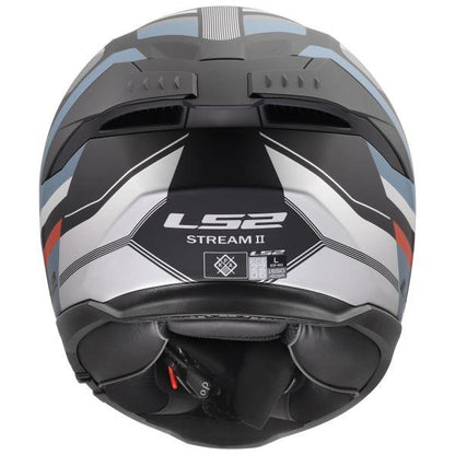 LS2 FF320 Stream II Vintage Matt Black Petrol-06