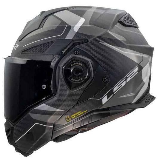 LS2 FF901 Advant X Carbon Horizon Silver Grey
