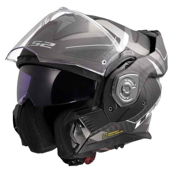 LS2 FF901 Advant X Carbon Horizon Silver Grey