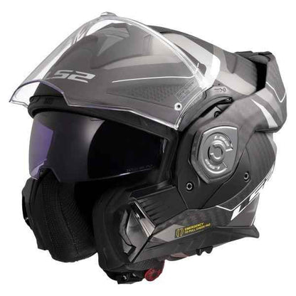 LS2 FF901 Advant X Carbon Horizon Silver Grey