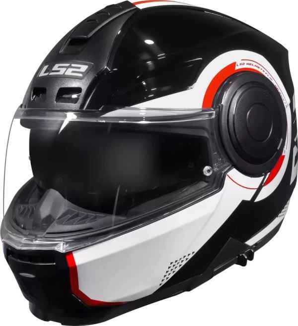 LS2 FF902 Scope II Arch Gloss Black White Red-06 Helmet
