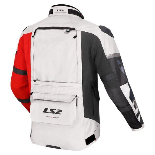 LS2 Jacket X-Master Man Black Grey Red