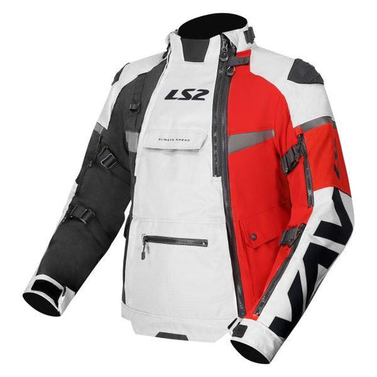 LS2 Jacket X-Master Man Black Grey Red