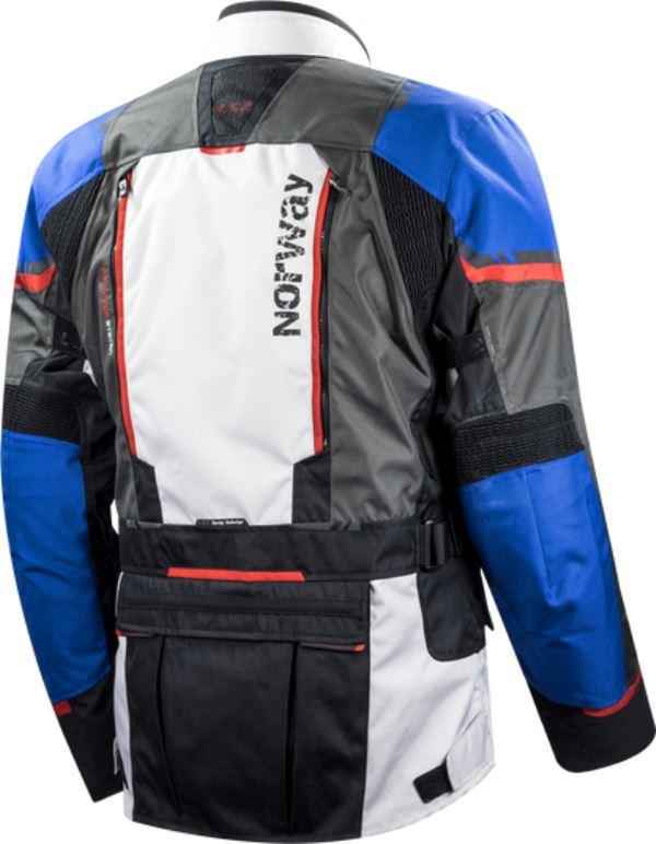 LS2 Norway Riding Jacket Blue Black Grey Red