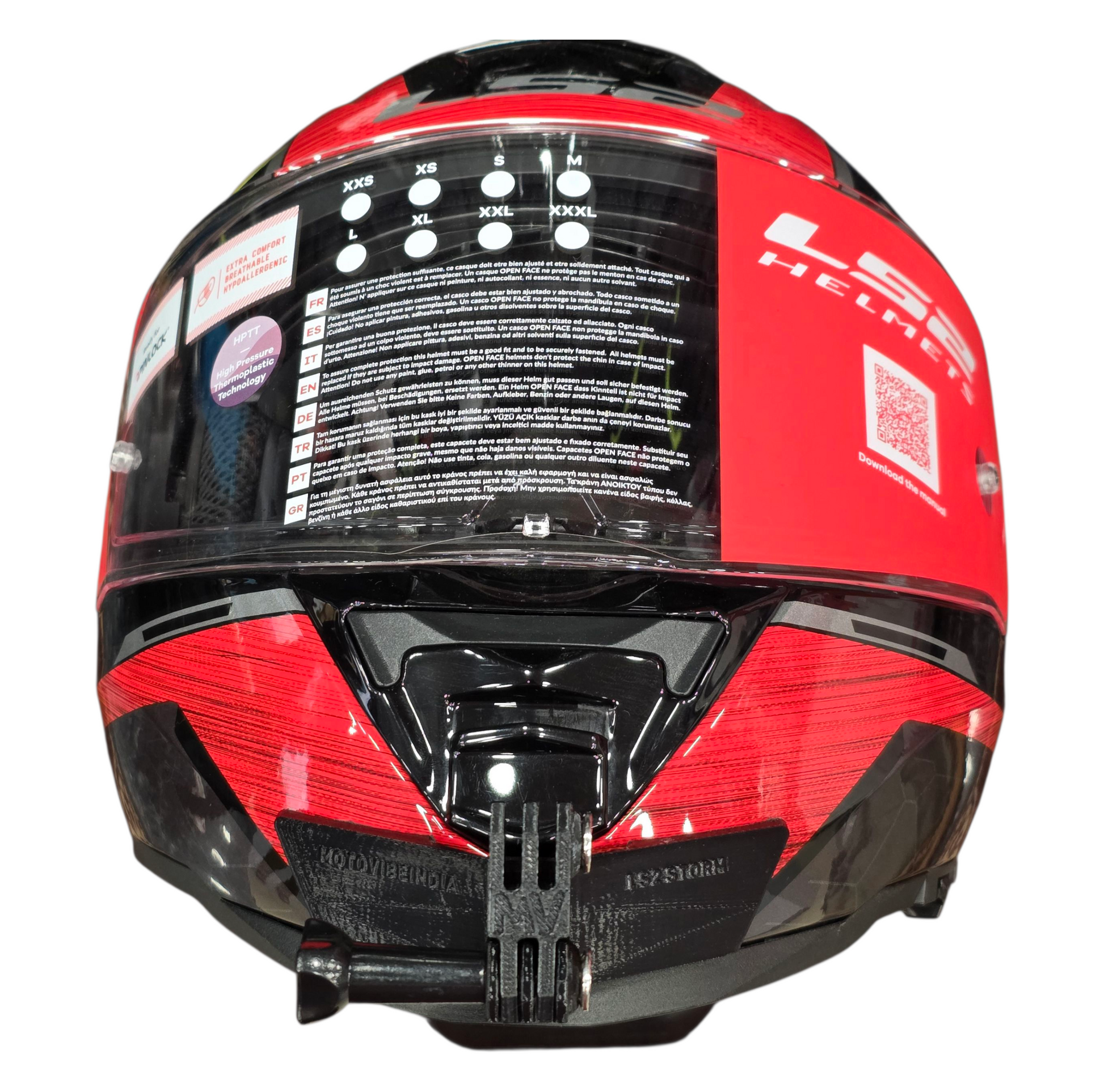 LS2 Storm 1 / 2 FF800 Helmet Chin Mount by Motovibe