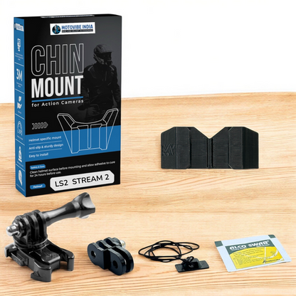 LS2 Stream 2 FF320 Helmet Chin Mount by Motovibe