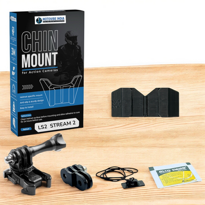 LS2 Stream 2 FF320 Helmet Chin Mount by Motovibe