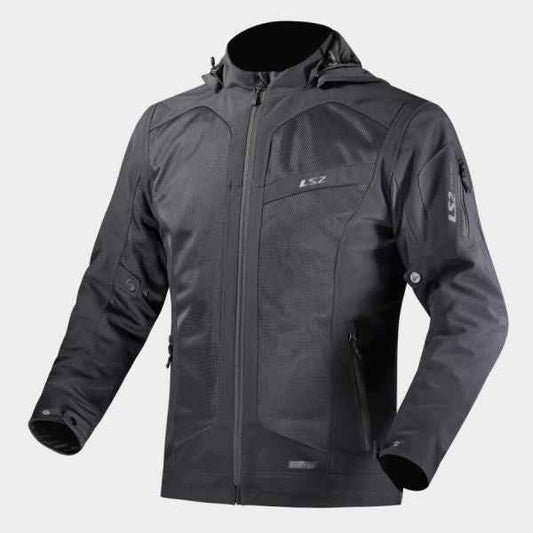 LS2 Bolton Air Man Black Jacket (CE Class A Certified)