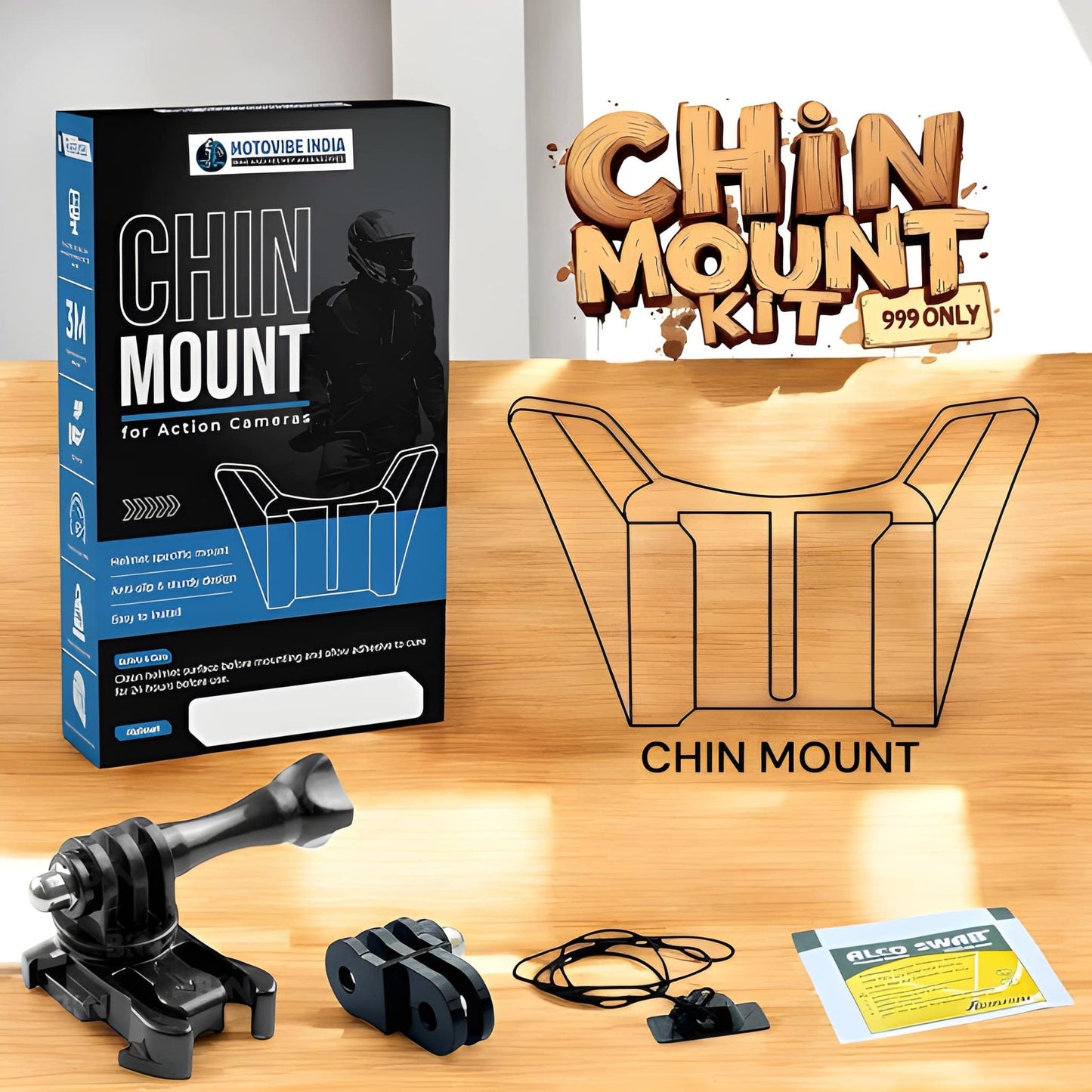 LS2 FF370 Easy Helmet Chin Mount by Motovibe