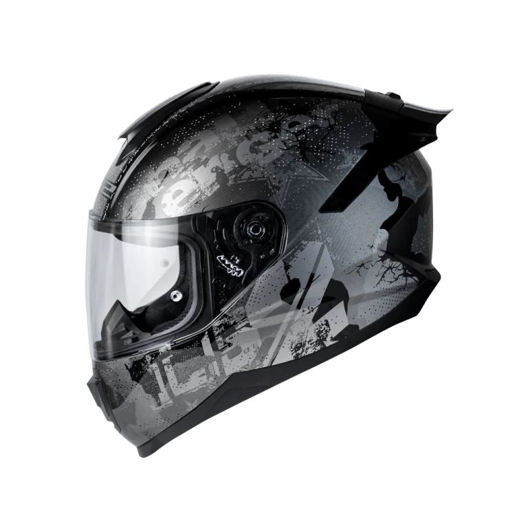 LS2 FF802 Flash Force Black Silver Gloss Helmet
