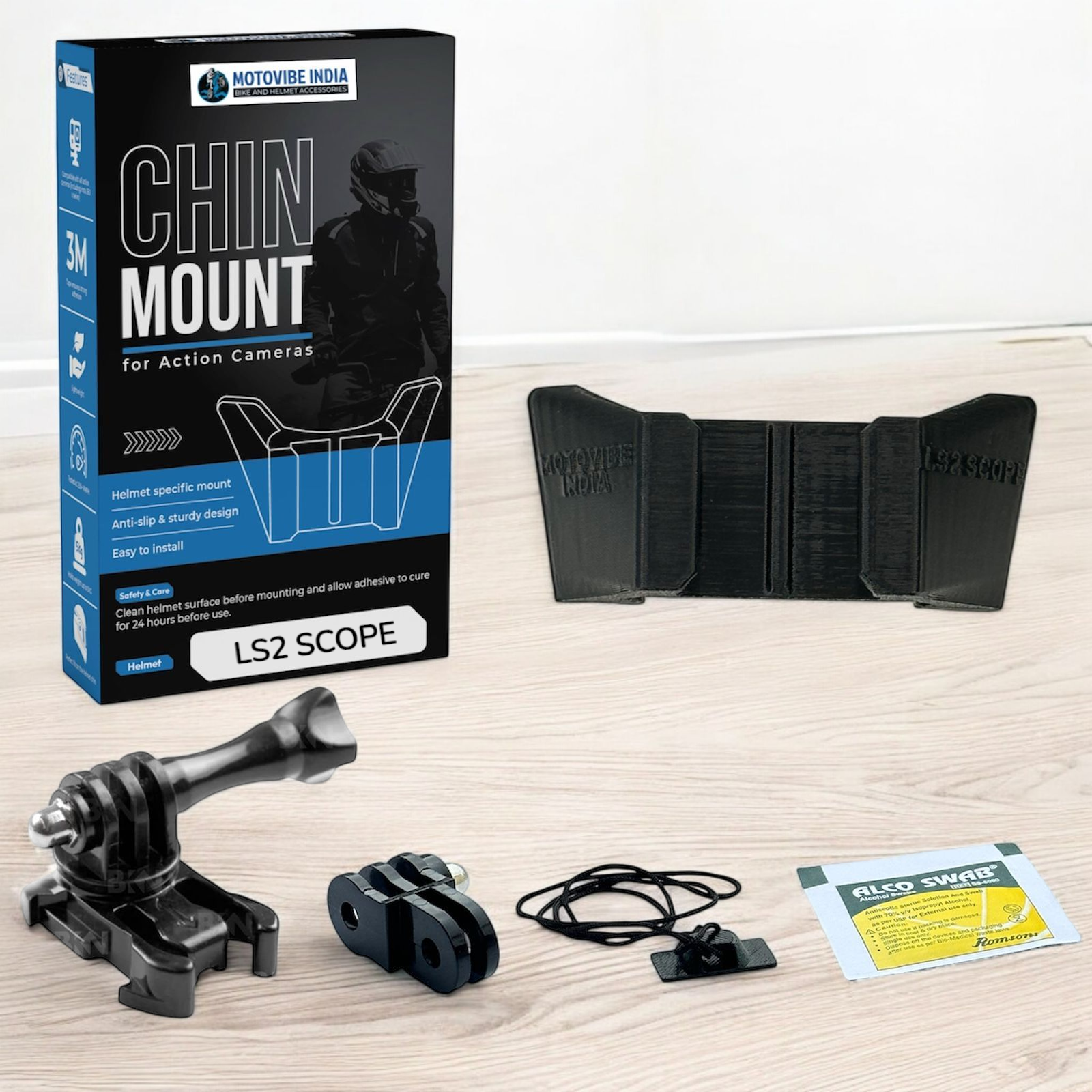LS2 Scope FF902 Helmet Chin Mount by Motovibe