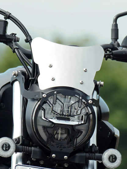 Legundary Custom Hero Mavrick 440 Zephyr Metal Visor With Number Plate Stay - VIS15396