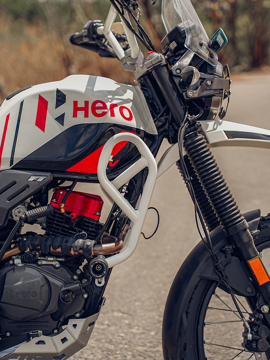 Legundary Custom Hero X Pulse 200 4V Pro Defender Crash Guard White - CRA19719