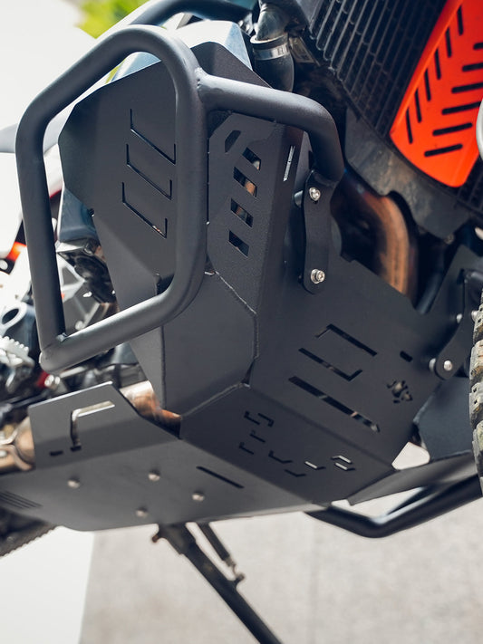 Legundary Custom KTM ADV 890 Vambrace Bash Plate Black - ENG20583