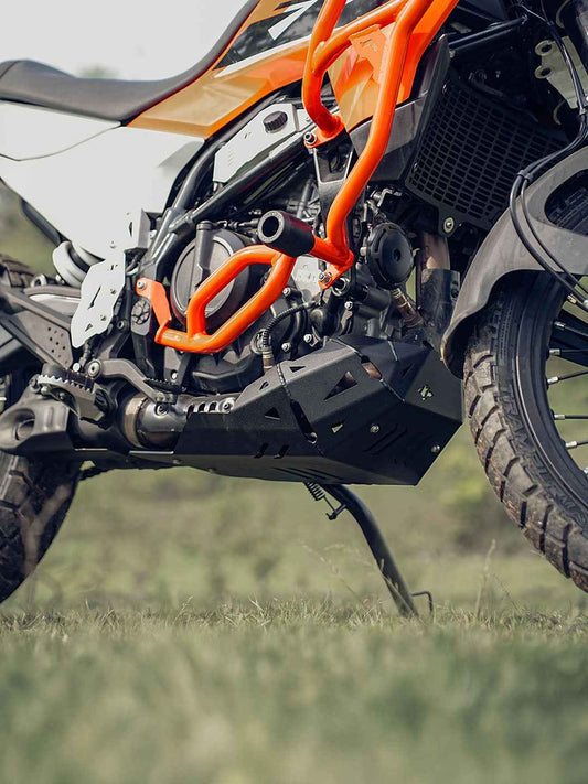 Legundary Custom KTM Adventure 390 (2025 Model) / 250 ADV / 390 ADV R / 390 ADV X+ / 390 ADV S 2025 Vambrace Bashplate Black - ENG20606