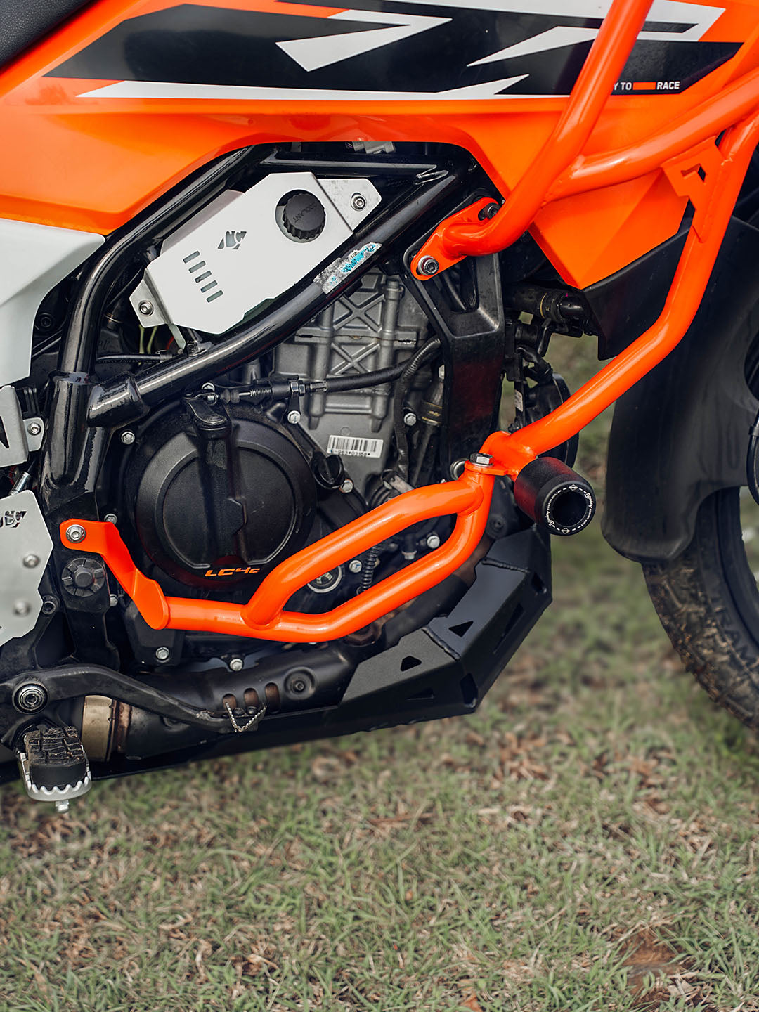 Legundary Custom KTM Adventure 390 (2025 model)/ 250 ADV/390 ADV R/390 ADV X+/390 ADV S 2025 Raptor Crashguard Orange - CRA20602