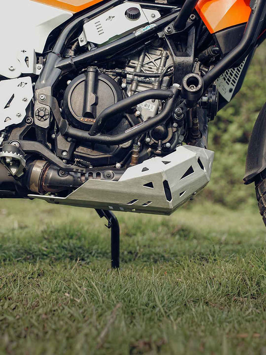 Legundary Custom KTM Adventure 390 (2025 model)/ 250 ADV/390 ADV R/390 ADV X+/390 ADV S 2025 Vambrace Bashplate Silver - ENG20607