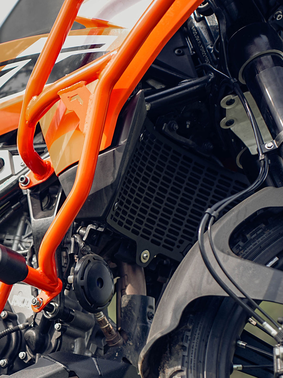 Legundary Custom KTM Adventure 390 (2025 model)/ 250 ADV/390 ADV R/390 ADV X+/390 ADV S 2025 Vector Radiator Grill Black - RAG20609