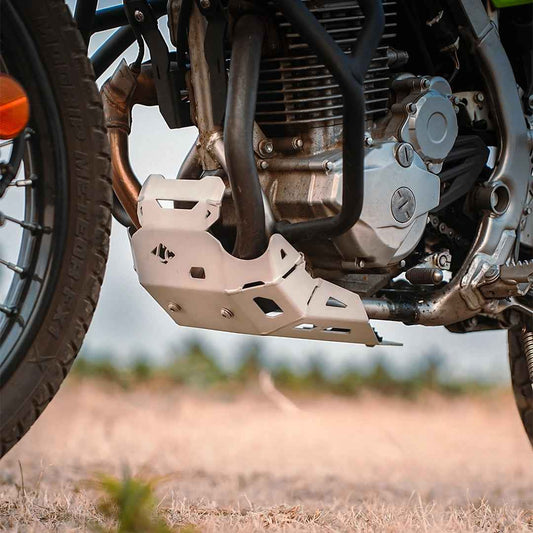 Legundary Custom Kawasaki KLX 230 Vambrace Bashplate Silver - ENG27190