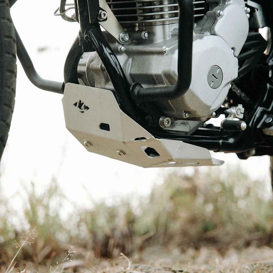 Legundary Custom Kawasaki KLX 230 Vambrace Bashplate Silver - ENG27192