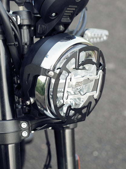 Legundary Custom RE Bear 650 Mig Headlight Grill With Number Plate - GRG18774