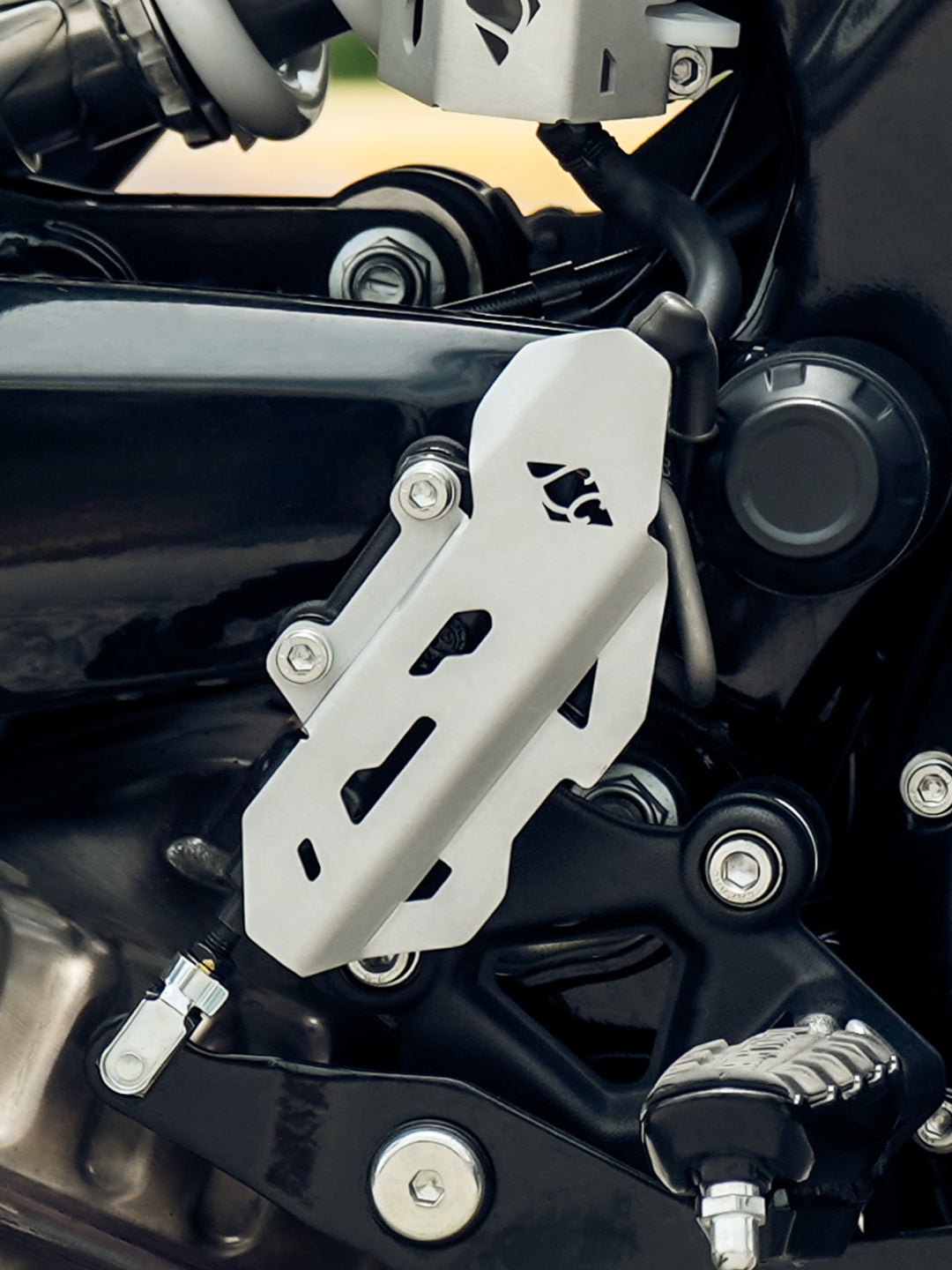 Legundary Custom RE Guerrilla 450 Buckler Master Cylinder Guard - CAP17868