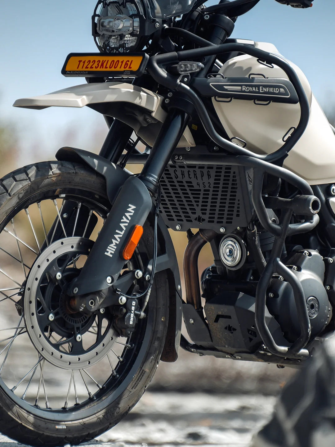 Legundary Custom RE Himalayan 450 Sherpa Radiator Grill Mild Steel - RAG13606