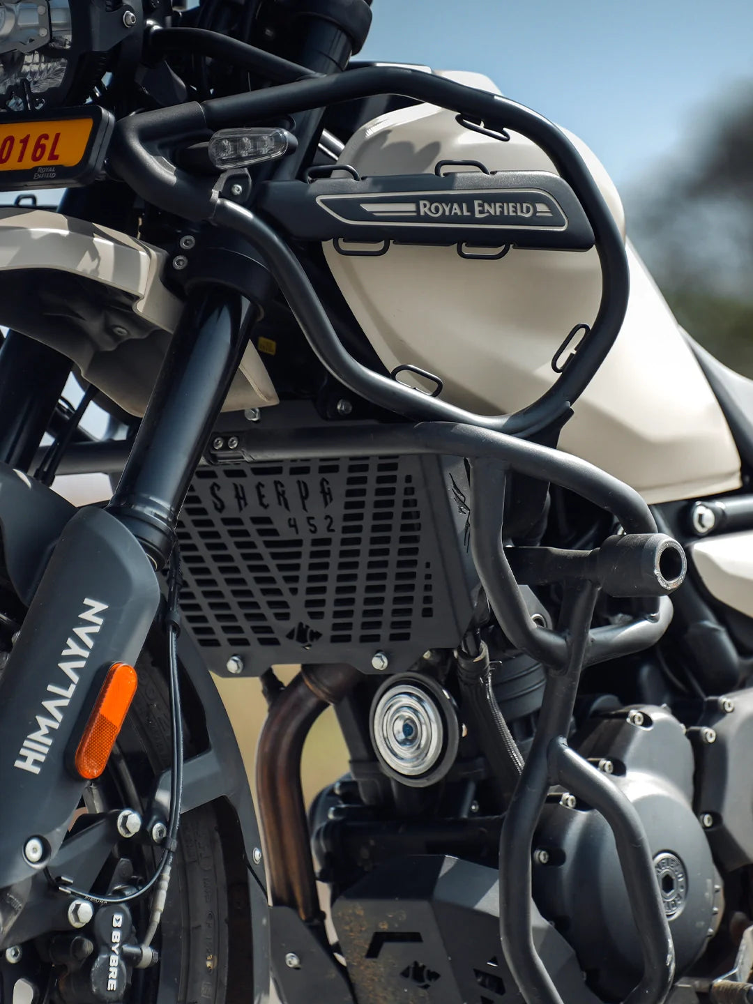 Legundary Custom RE Himalayan 450 Sherpa Radiator Grill Mild Steel - RAG13606