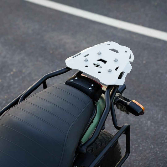 Legundary Custom RE Scram 440 Gopher Luggage Carrier Silver - CAR26477