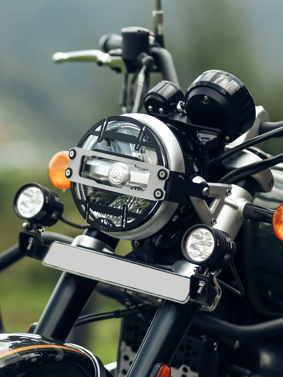Legundary Custom RE Super Meteor 650 Cosmic Headlight Grill - GRG10547