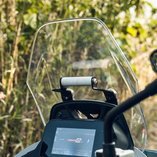 Legundary Custom TVS Apache RTX 300 Ploigos GPS Mount with Visor Extender - MOB25817