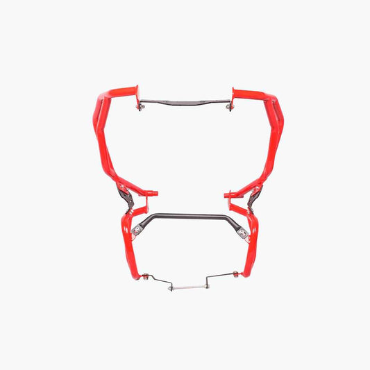 Legundary Custom TVS Apache RTX 300 Raptor Crash Guard Upper & Lower Set Red - CRA25915