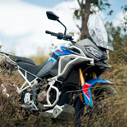 Legundary Custom TVS Apache RTX 300 Raptor Crash Guard Upper &amp; Lower Set White - CRA25812