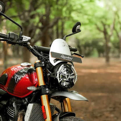 Legundary Custom Triumph Scrambler 400 X Zephyr Visor Silver - VIS24034