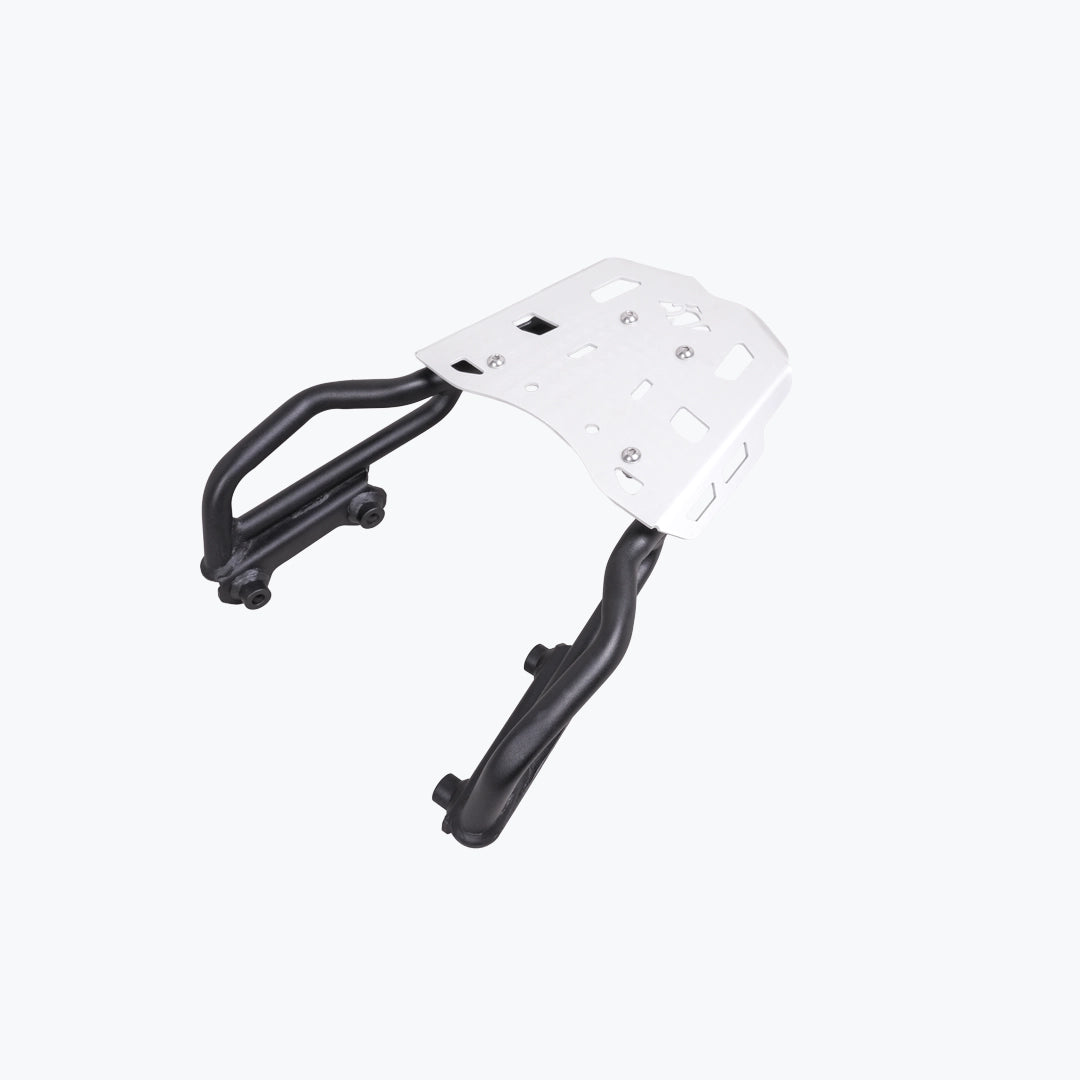 Legundary Custom Triumph Tracker 400 Atlas Luggage Carrier Black and Silver - CAR28608