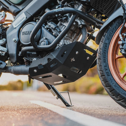 Legundary Custom Yamaha XSR 155 Vambrace Bash Plate Black - ENG26248
