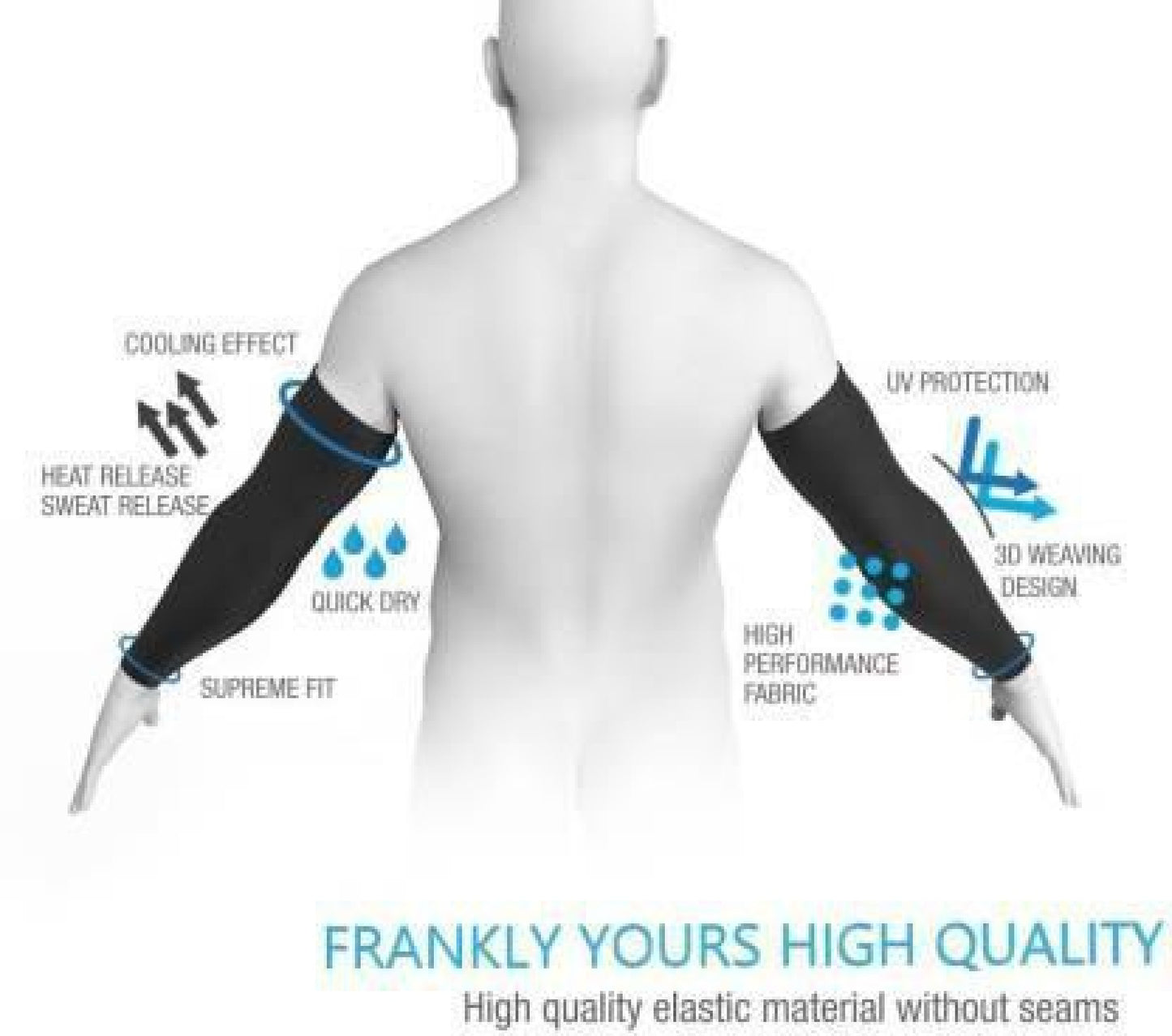 Lets Silim Arm Sleeve - Black - Riders Junction