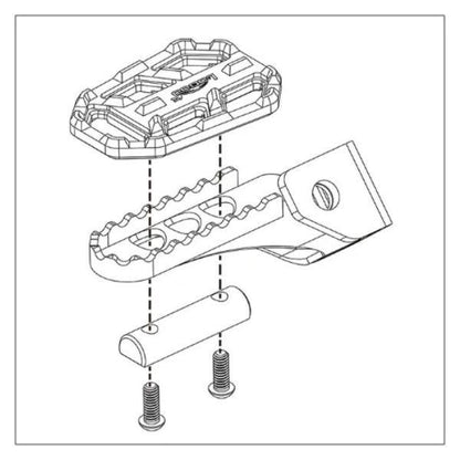 Loboo Wide Foot Pegs Compatible With BMW-CJT010