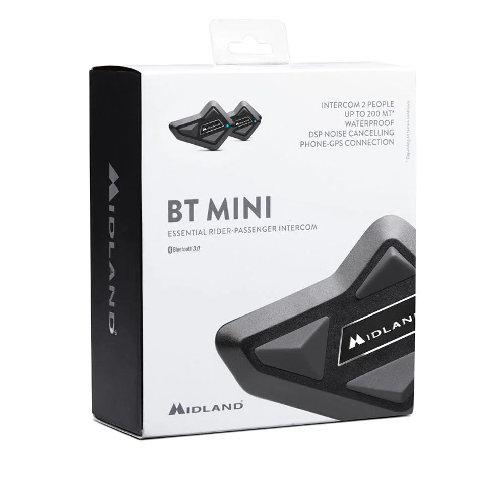 MIDLAND Bluetooth Mini Intercom (TWIN PACK)