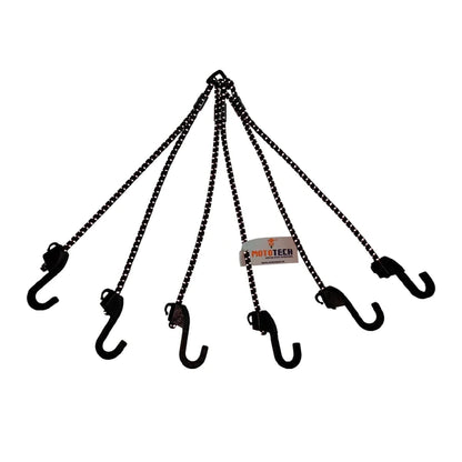 MOTOTECH - Reflective Hexapod Bungee Tie-down System - 32" / 80cms - Black - Riders Junction